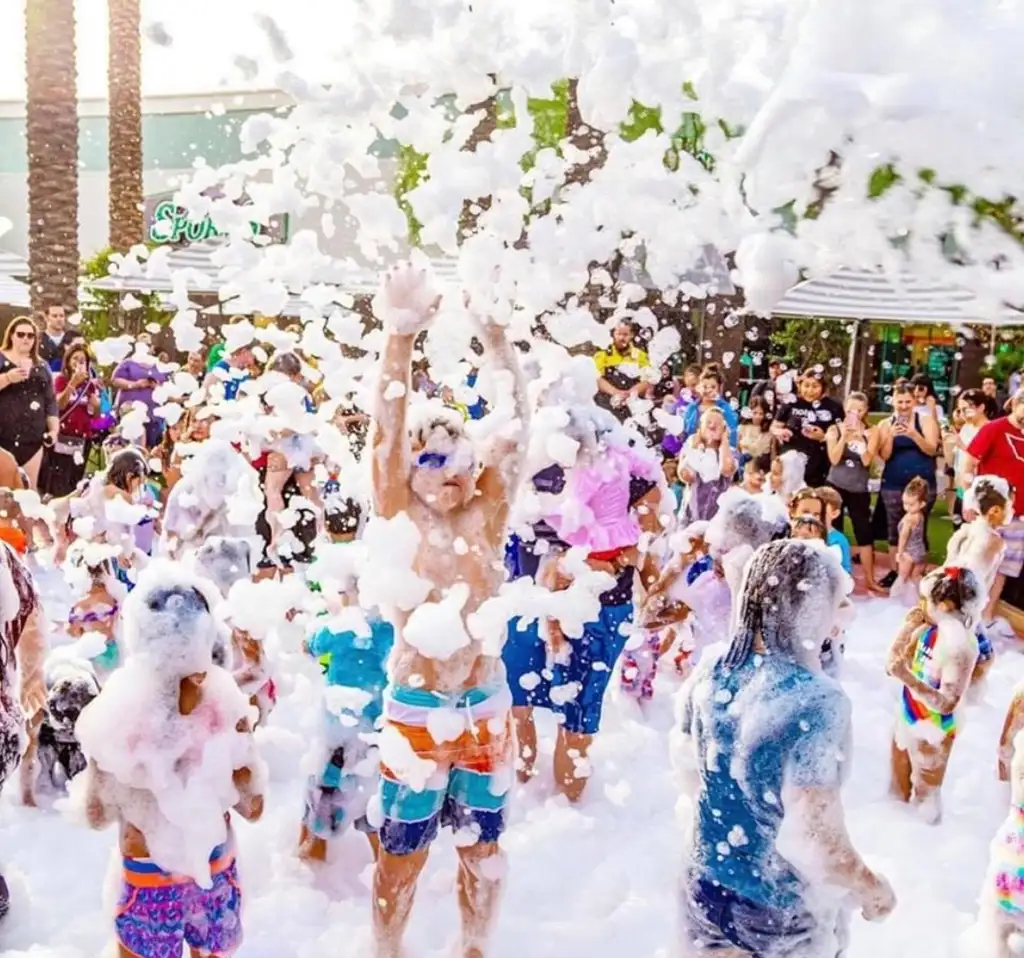 45-minute foam party for birthday celebrations in El Dorado Hills